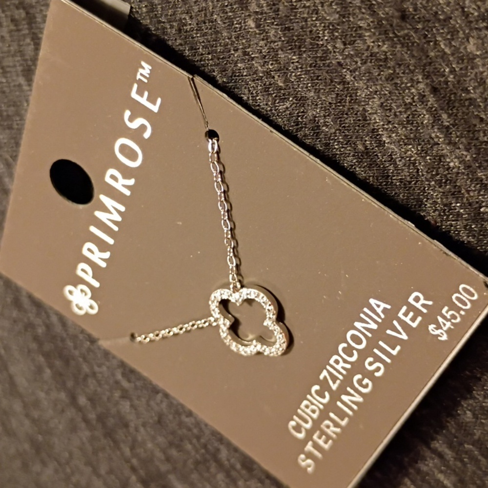 Silver Cubic Zirconia Necklace